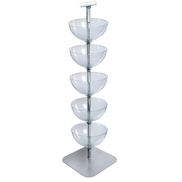 Azar Displays Five-Tiered 14" Bowl Floor Display 751405 - main